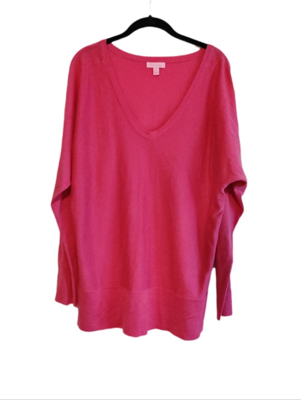 Lilly Pulitzer Silk Cotton Pink V-nwck Sweater